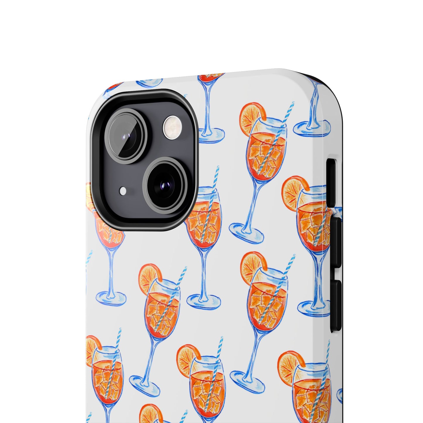 Aperol Spritz Watercolor Patterned Phone Case | Various Models
