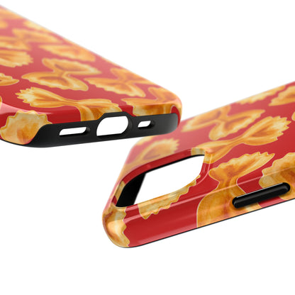 Copy of Tossed Farfalle Pasta Watercolor Illustrated Tough Phone Case | Various Models