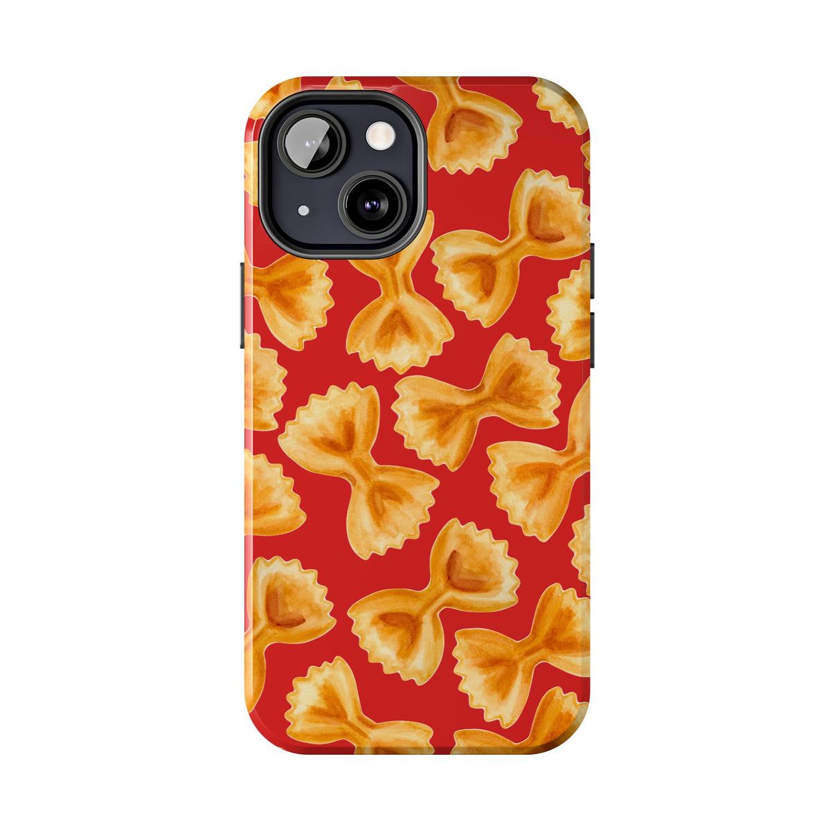 Copy of Tossed Farfalle Pasta Watercolor Illustrated Tough Phone Case | Various Models