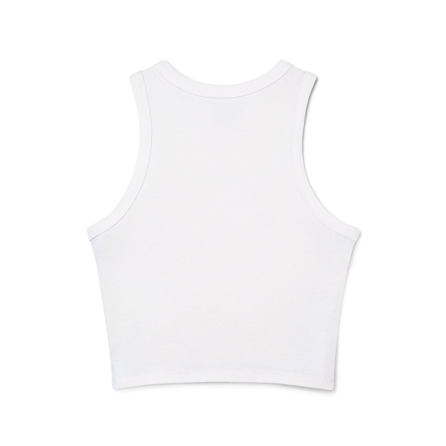 Red White & Blue Heart Shaped Glasses Printed Women's Micro Rib Racer Tank Top