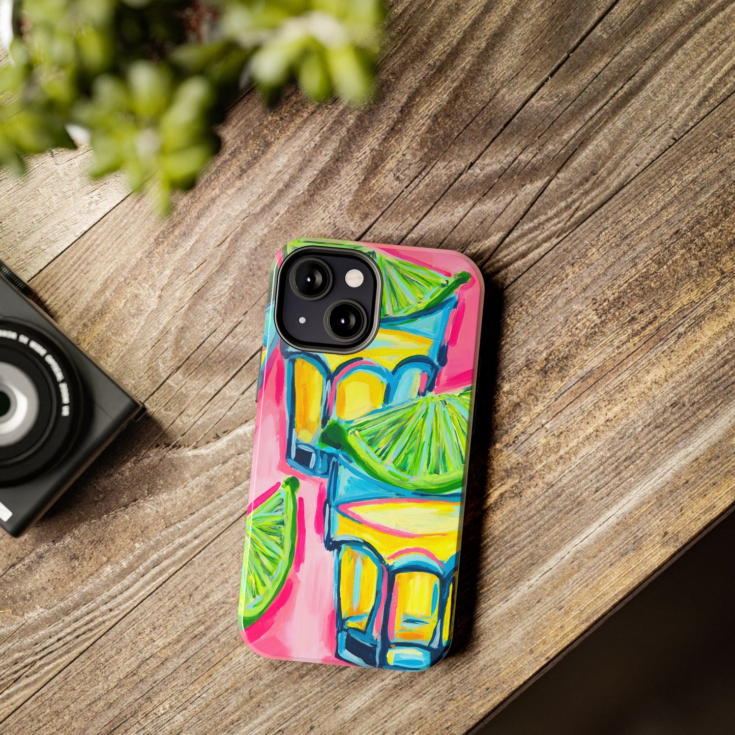 Pink Tequila Shot & Limes Acrylic Tough Phone Case | Various Models Available