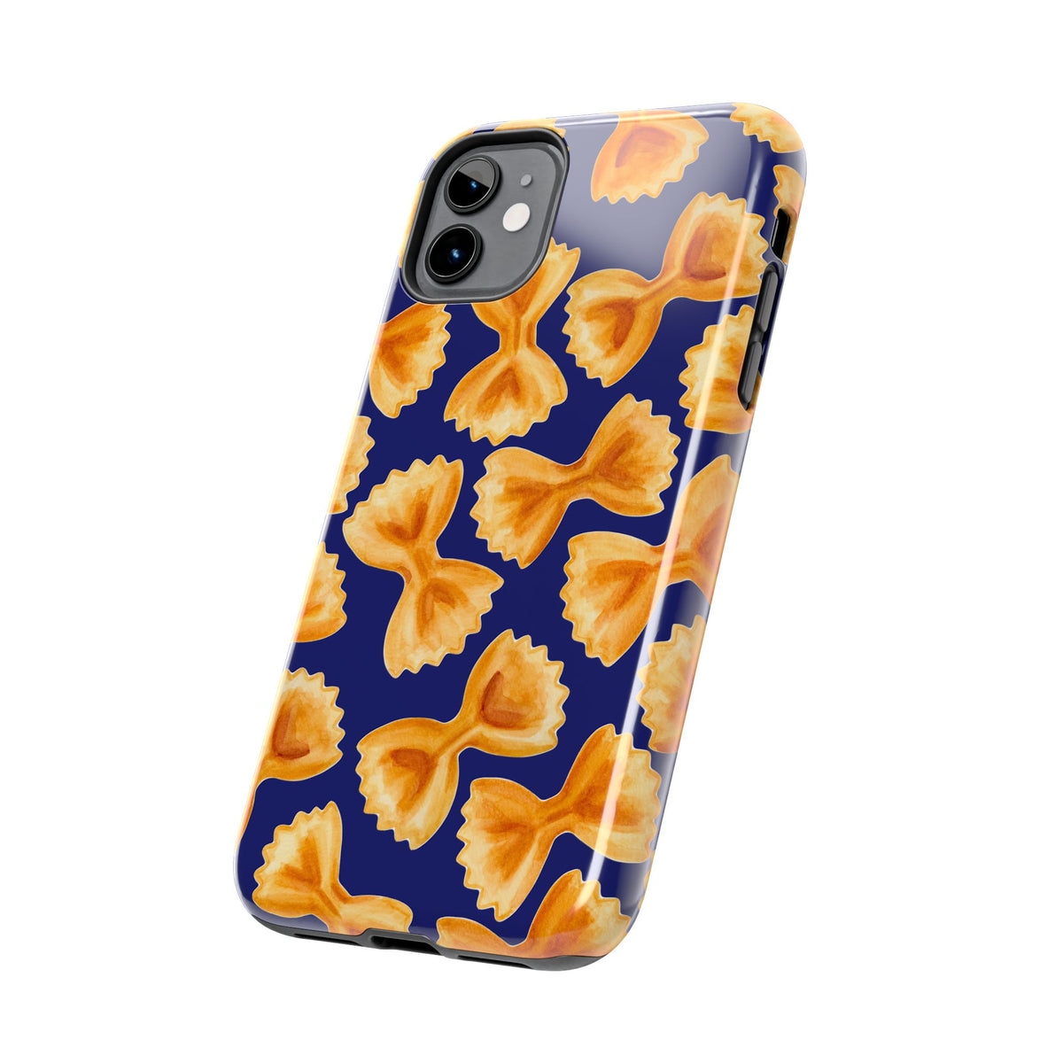 Copy of Copy of Tossed Farfalle Pasta Watercolor Illustrated Tough Phone Case | Various Models