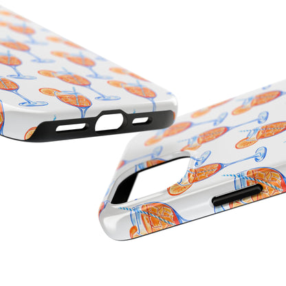 Aperol Spritz Watercolor Patterned Phone Case | Various Models