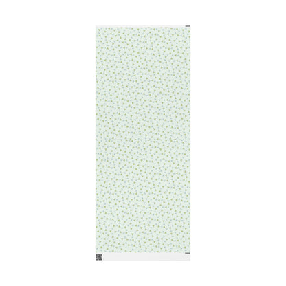 Gift Wrap | Mini Mint Green Watercolor Martini Tossed Pattern | Matte or Glossy | Festive Birthday Bachelorette Cocktail Gift Wrap 30" x 72" Matte
