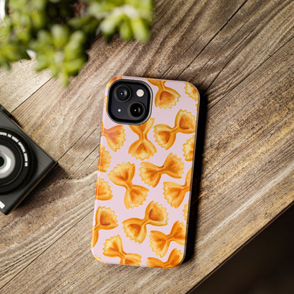 Copy of Copy of Copy of Tossed Farfalle Pasta Watercolor Illustrated Tough Phone Case | Various Models