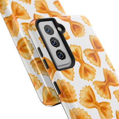 Copy of Tossed Farfalle Pasta Watercolor Illustrated Tough Phone Case | Various Models
