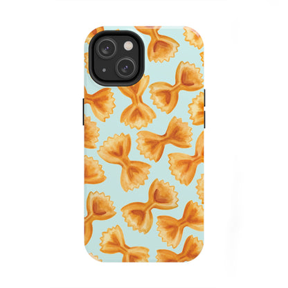 Copy of Copy of Copy of Copy of Tossed Farfalle Pasta Watercolor Illustrated Tough Phone Case | Various Models iPhone 14