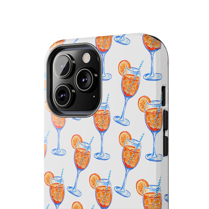 Aperol Spritz Watercolor Patterned Phone Case | Various Models