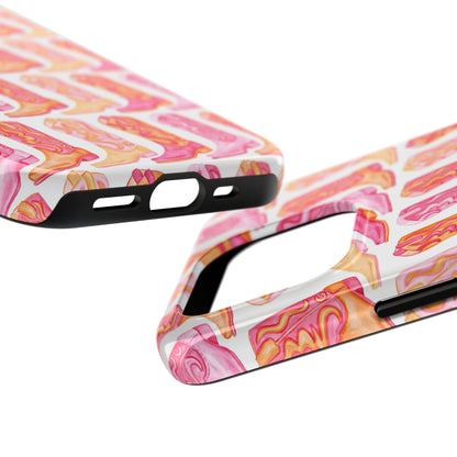 Rows of Hot Pink & Orange Cowboy Boots Tough Phone Cases | Various Models Available