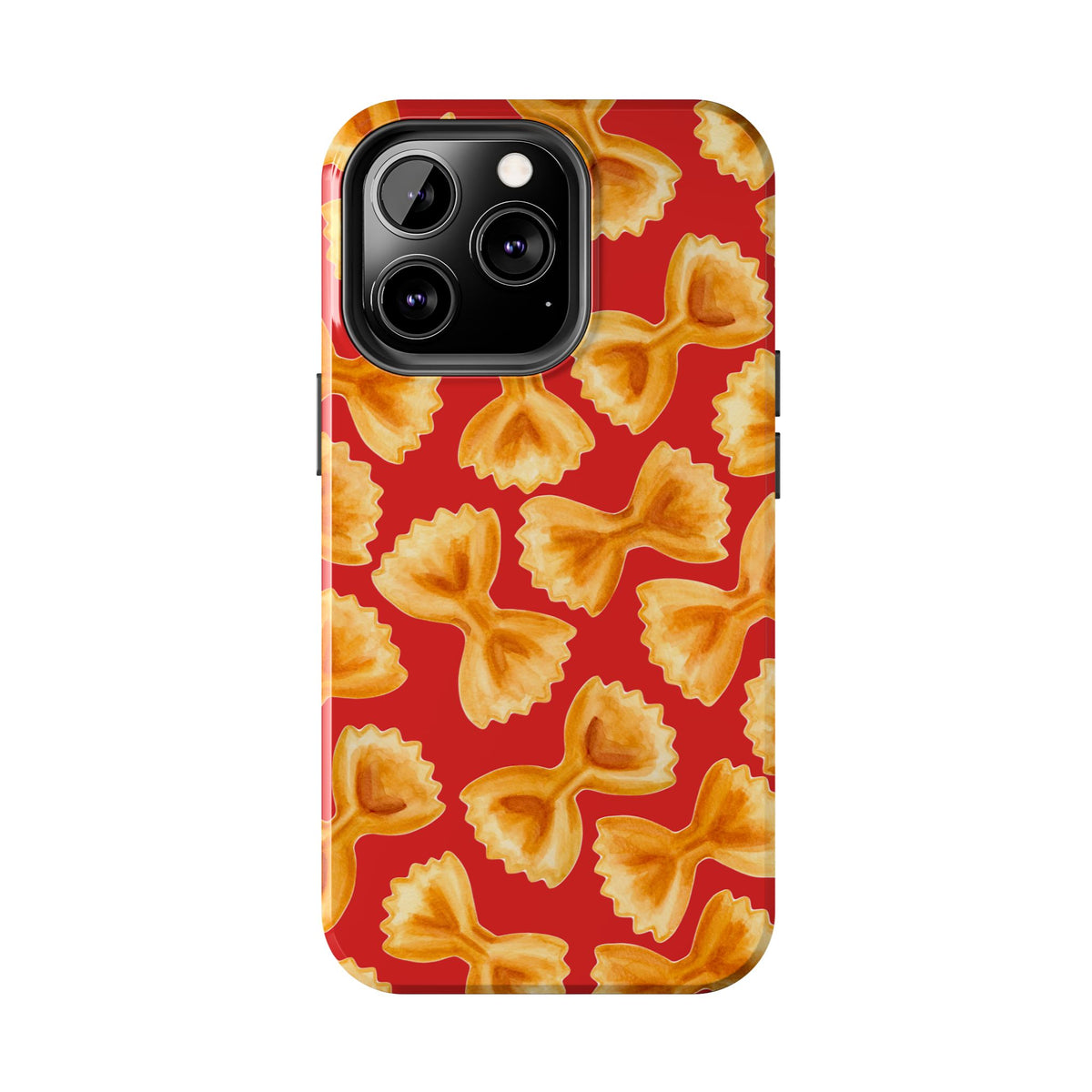 Copy of Tossed Farfalle Pasta Watercolor Illustrated Tough Phone Case | Various Models