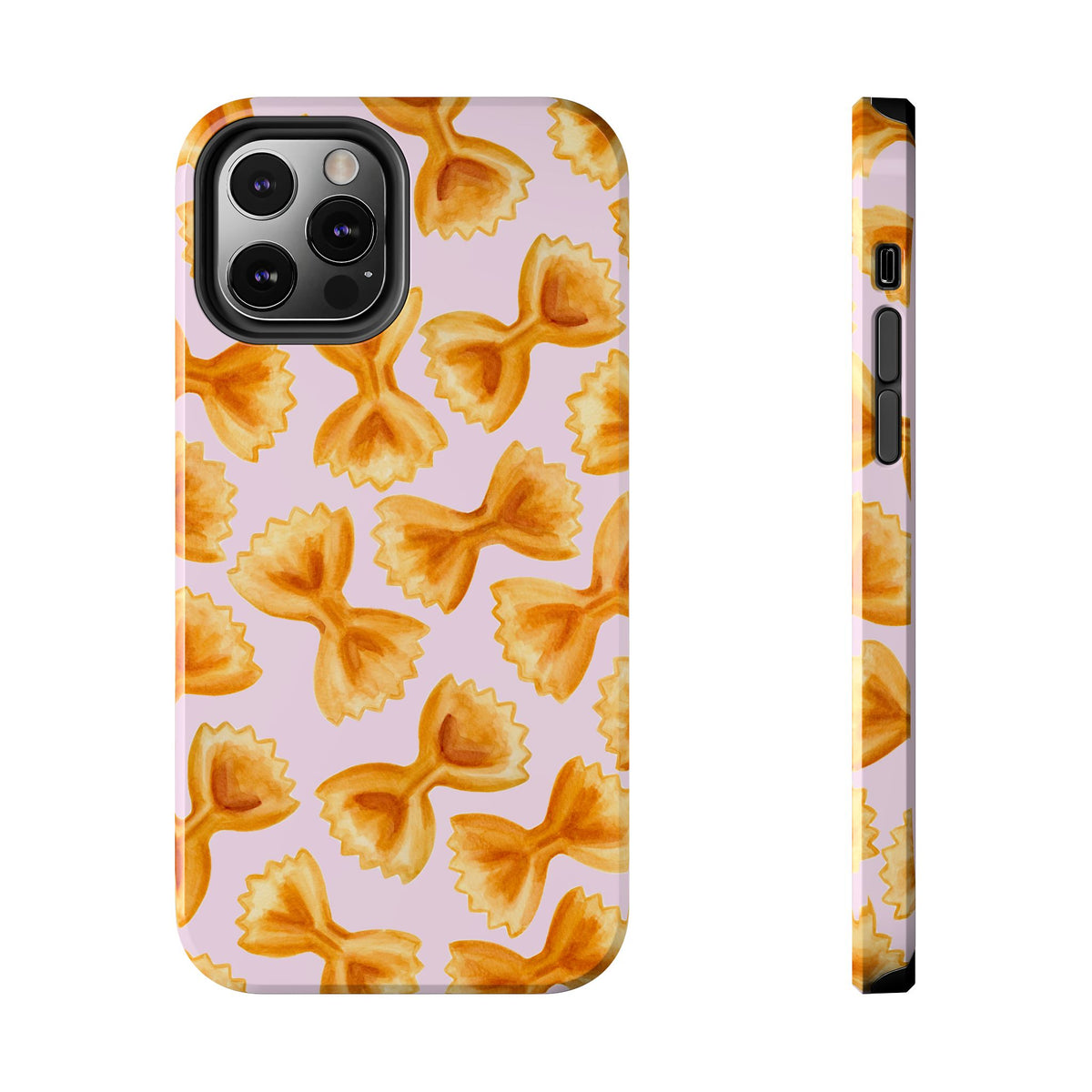 Copy of Copy of Copy of Tossed Farfalle Pasta Watercolor Illustrated Tough Phone Case | Various Models iPhone 12 Pro