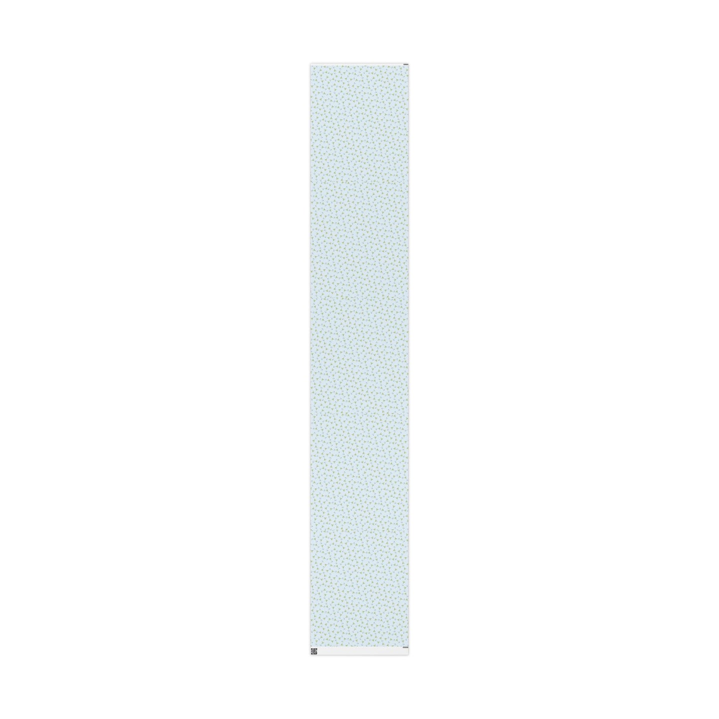 Gift Wrap| Mini Pale Blue Watercolor Martini Tossed Pattern | Matte or Glossy 30" x 180" Matte