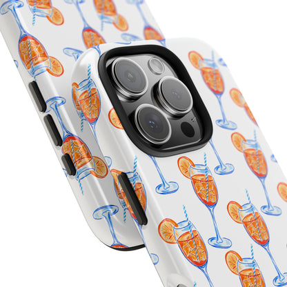 Aperol Spritz Watercolor Patterned Phone Case | Various Models