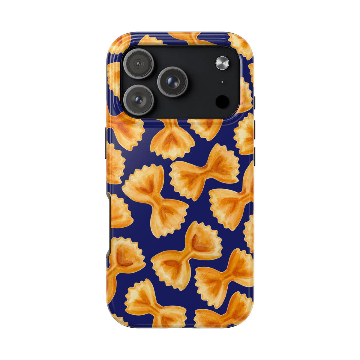 Copy of Copy of Tossed Farfalle Pasta Watercolor Illustrated Tough Phone Case | Various Models iPhone 18 Pro
