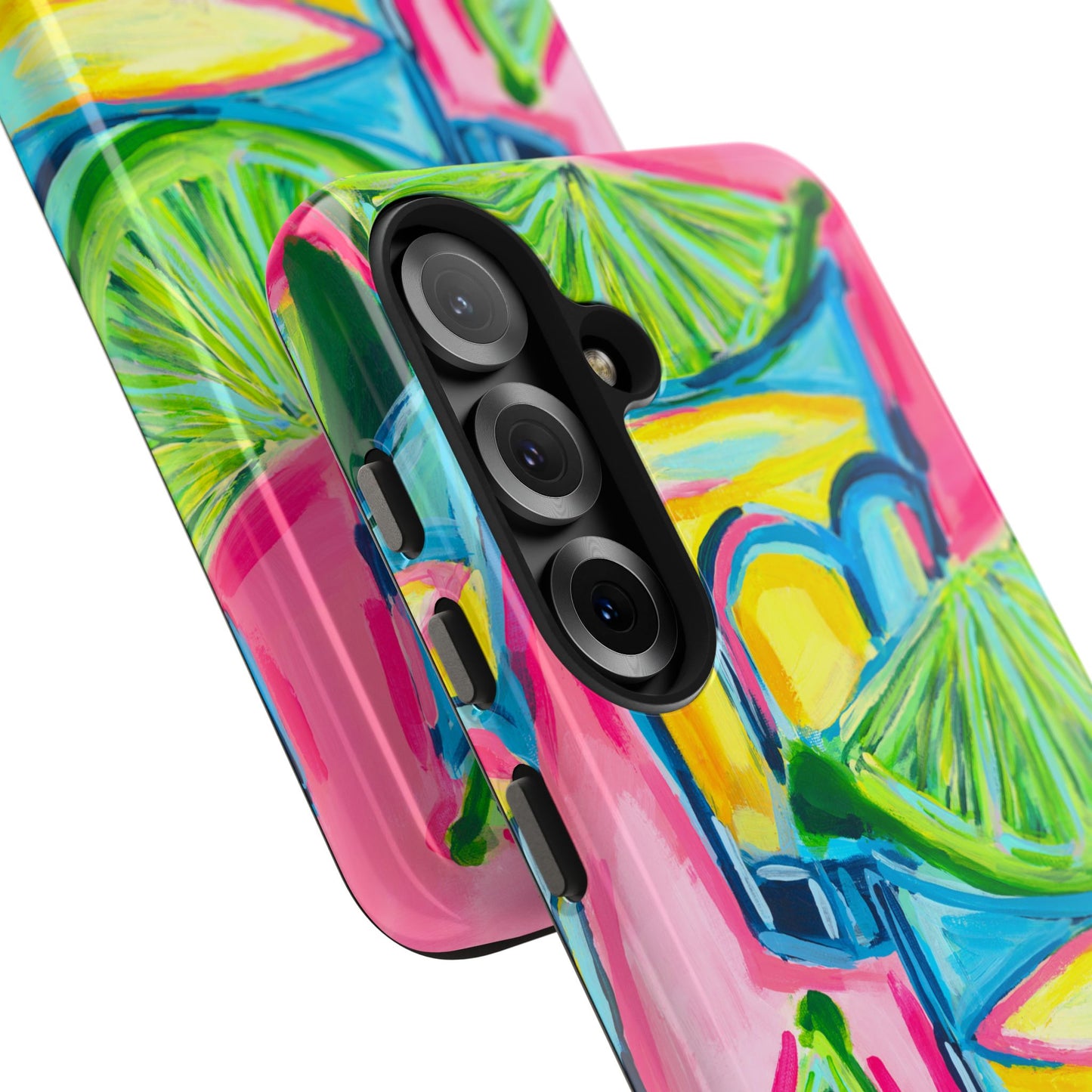 Pink Tequila Shot & Limes Acrylic Tough Phone Case | Various Models Available