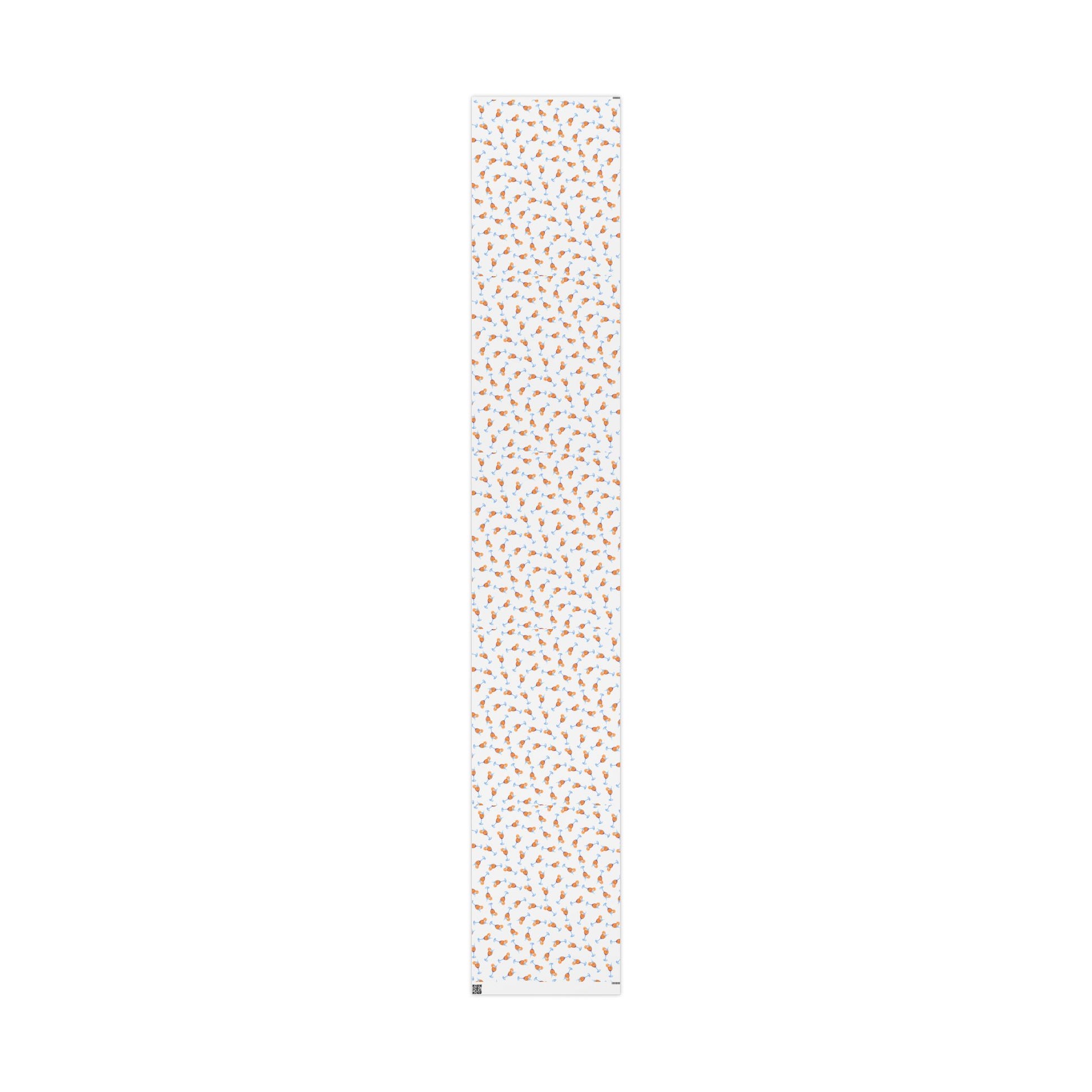 Aperol Spritz Gift Wrap Tossed Pattern | Matte or Glossy 30" x 180" Matte