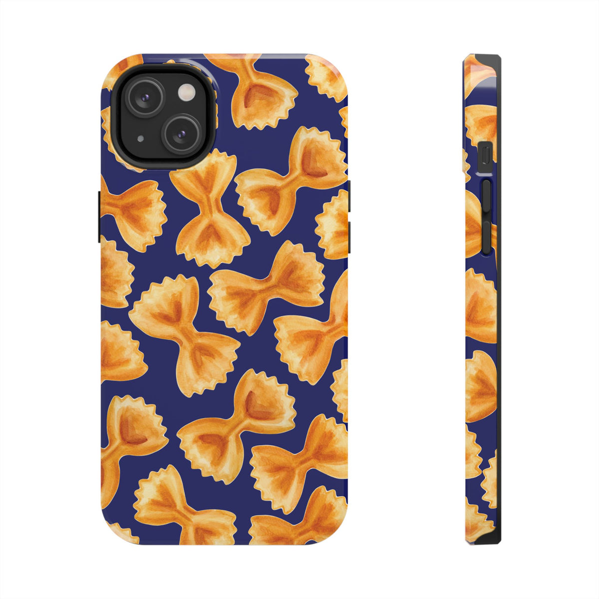 Copy of Copy of Tossed Farfalle Pasta Watercolor Illustrated Tough Phone Case | Various Models