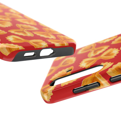 Copy of Tossed Farfalle Pasta Watercolor Illustrated Tough Phone Case | Various Models