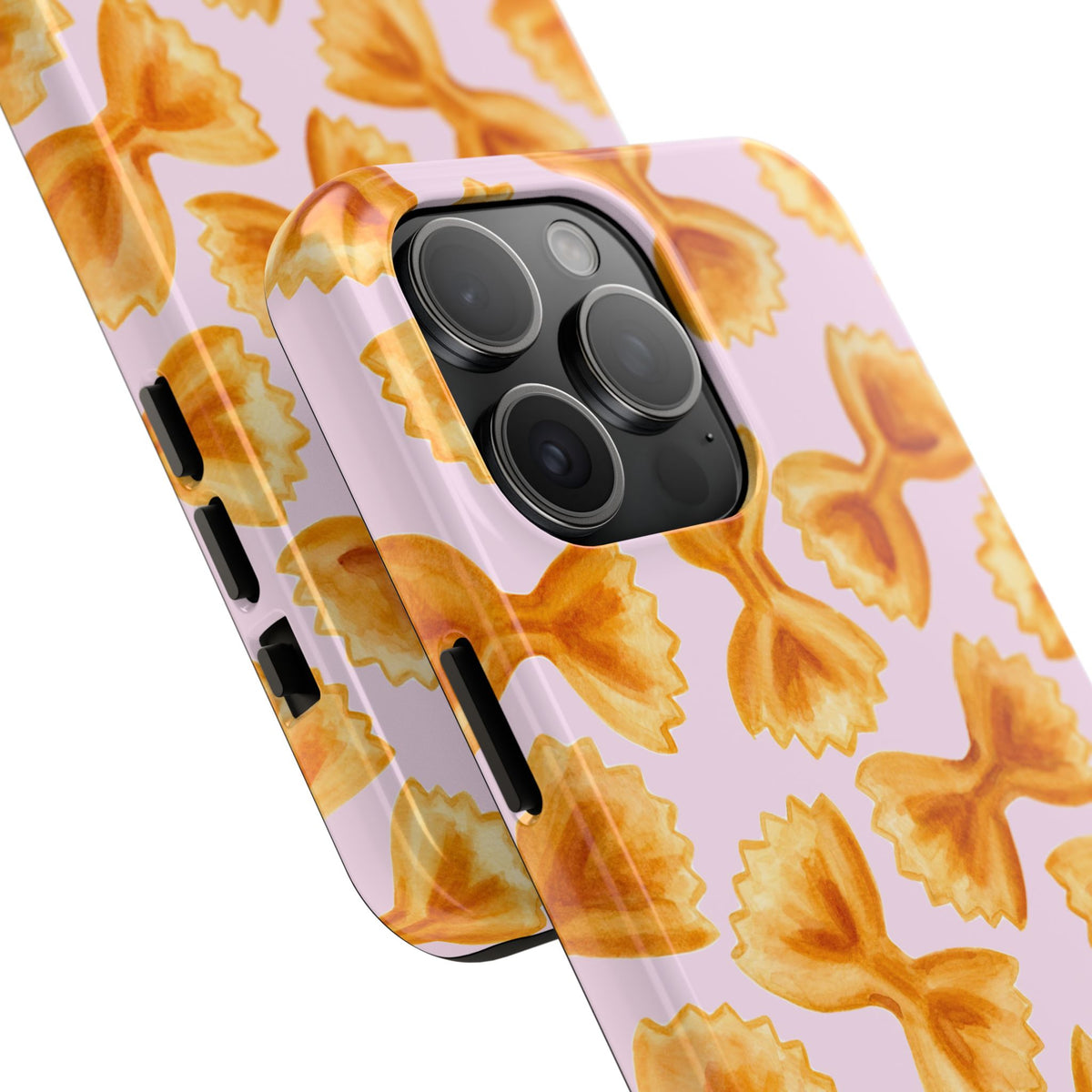 Copy of Copy of Copy of Tossed Farfalle Pasta Watercolor Illustrated Tough Phone Case | Various Models