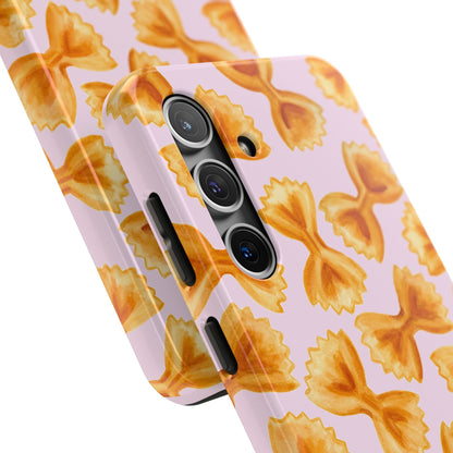 Copy of Copy of Copy of Tossed Farfalle Pasta Watercolor Illustrated Tough Phone Case | Various Models
