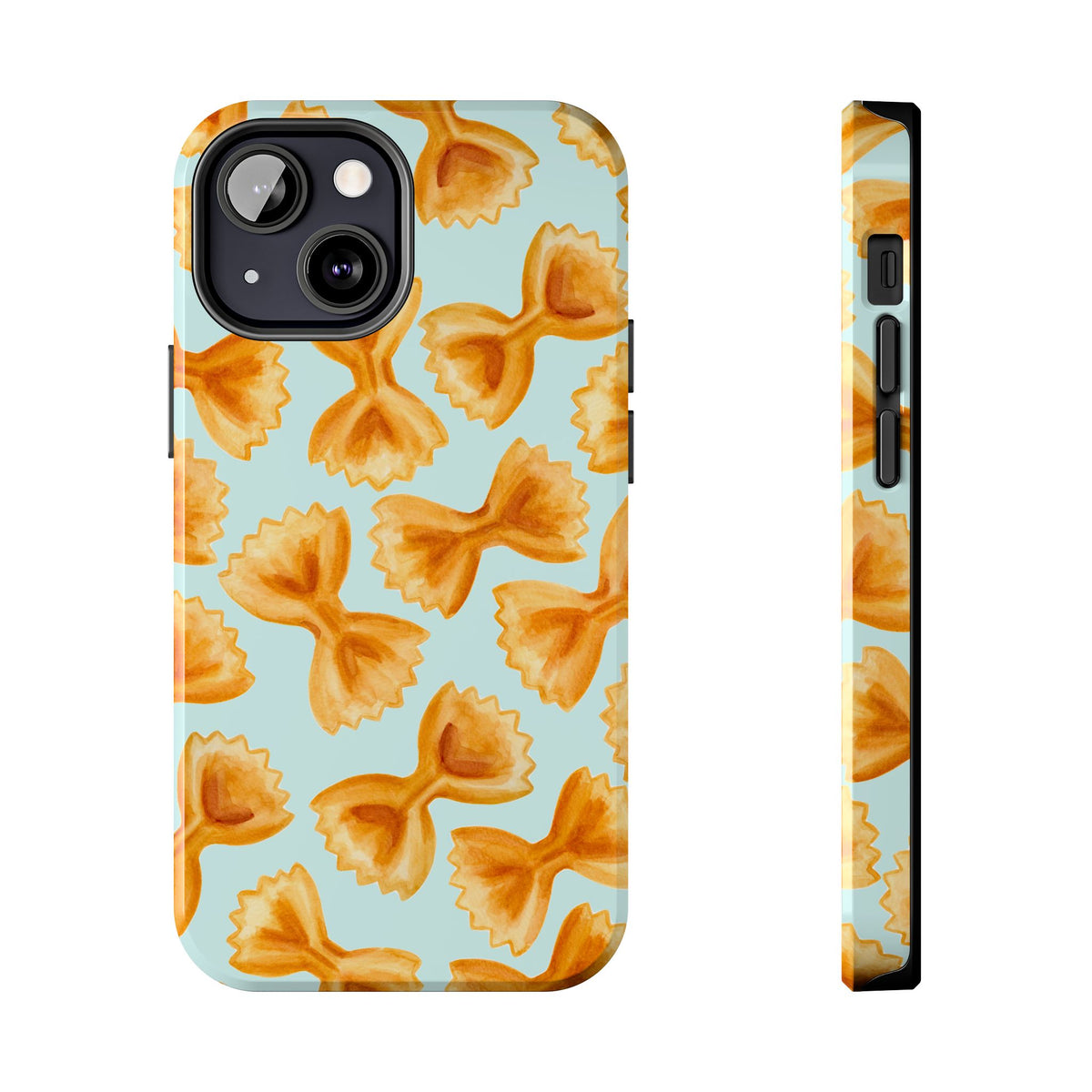 Copy of Copy of Copy of Copy of Tossed Farfalle Pasta Watercolor Illustrated Tough Phone Case | Various Models iPhone 13 Mini