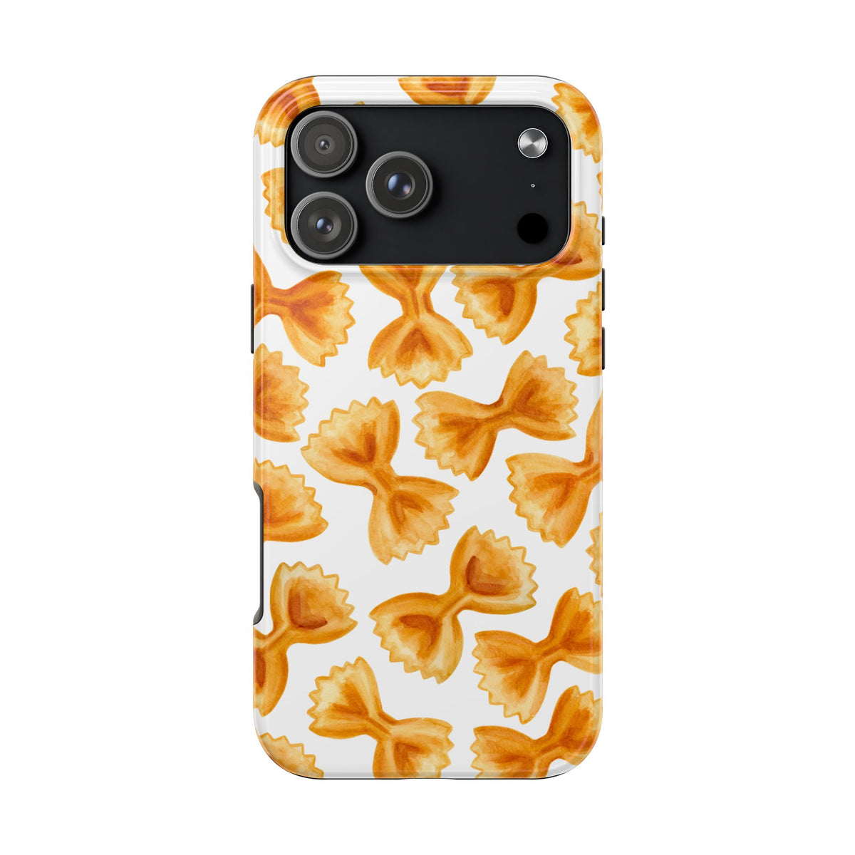 Copy of Tossed Farfalle Pasta Watercolor Illustrated Tough Phone Case | Various Models iPhone 18 Pro Max