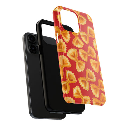 Copy of Tossed Farfalle Pasta Watercolor Illustrated Tough Phone Case | Various Models