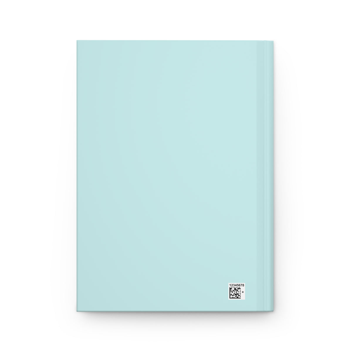 Blue Green Martini Watercolor Illustrated Turquoise Hardcover Lined Journal Matte 8"x 5.75"