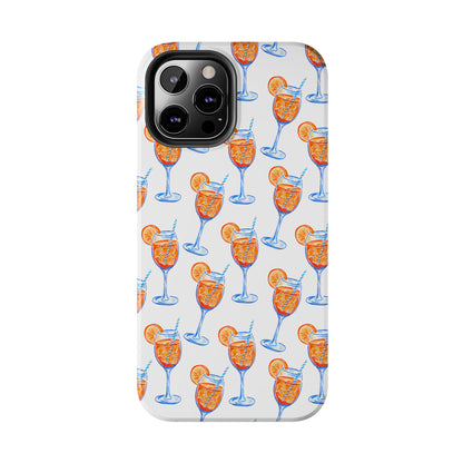 Aperol Spritz Watercolor Patterned Phone Case | Various Models