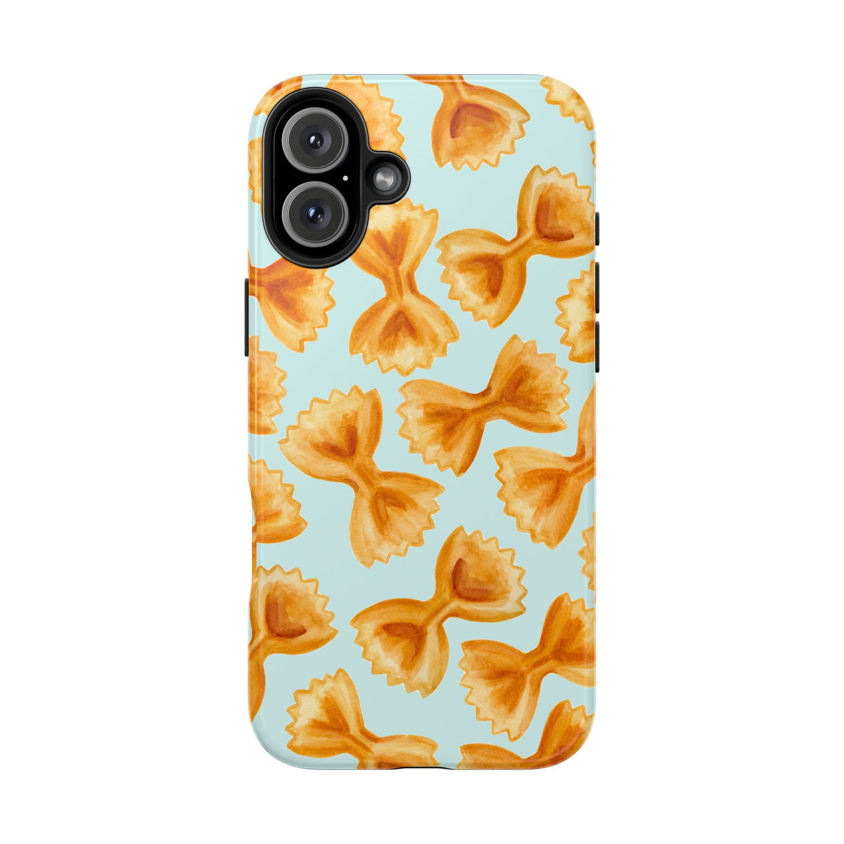 Copy of Copy of Copy of Copy of Tossed Farfalle Pasta Watercolor Illustrated Tough Phone Case | Various Models iPhone 16 Plus