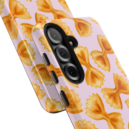 Copy of Copy of Copy of Tossed Farfalle Pasta Watercolor Illustrated Tough Phone Case | Various Models