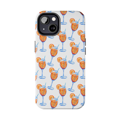 Aperol Spritz Watercolor Patterned Phone Case | Various Models