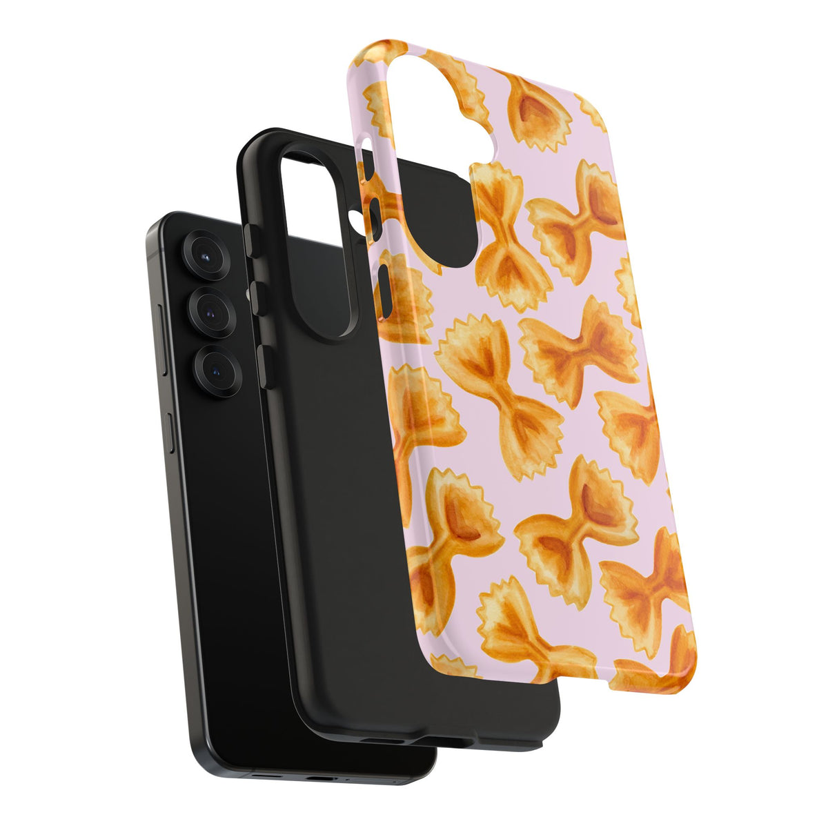 Copy of Copy of Copy of Tossed Farfalle Pasta Watercolor Illustrated Tough Phone Case | Various Models