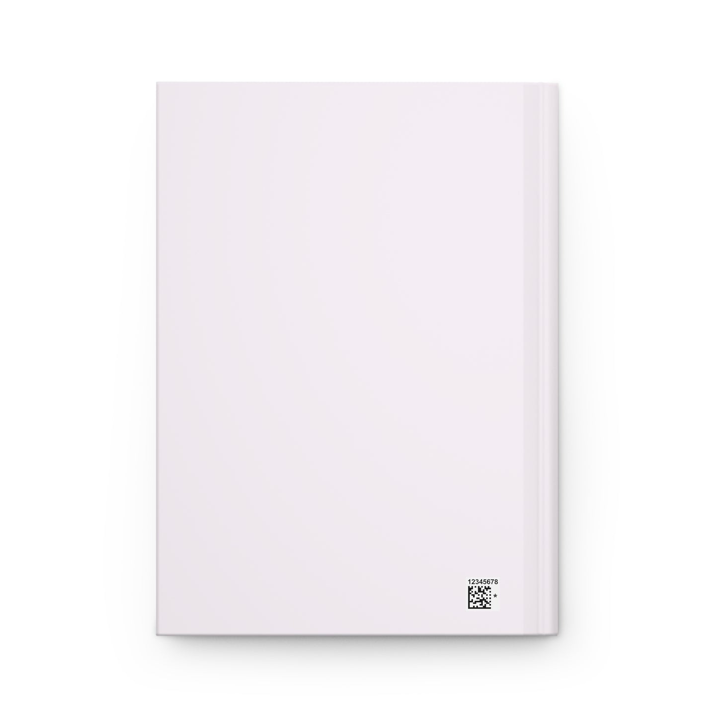 Blue Green Martini Watercolor Illustrated Light Pink Hardcover Lined Journal Matte 8"x 5.75"
