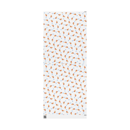 Aperol Spritz Gift Wrap Tossed Pattern | Matte or Glossy 30" x 72" Matte