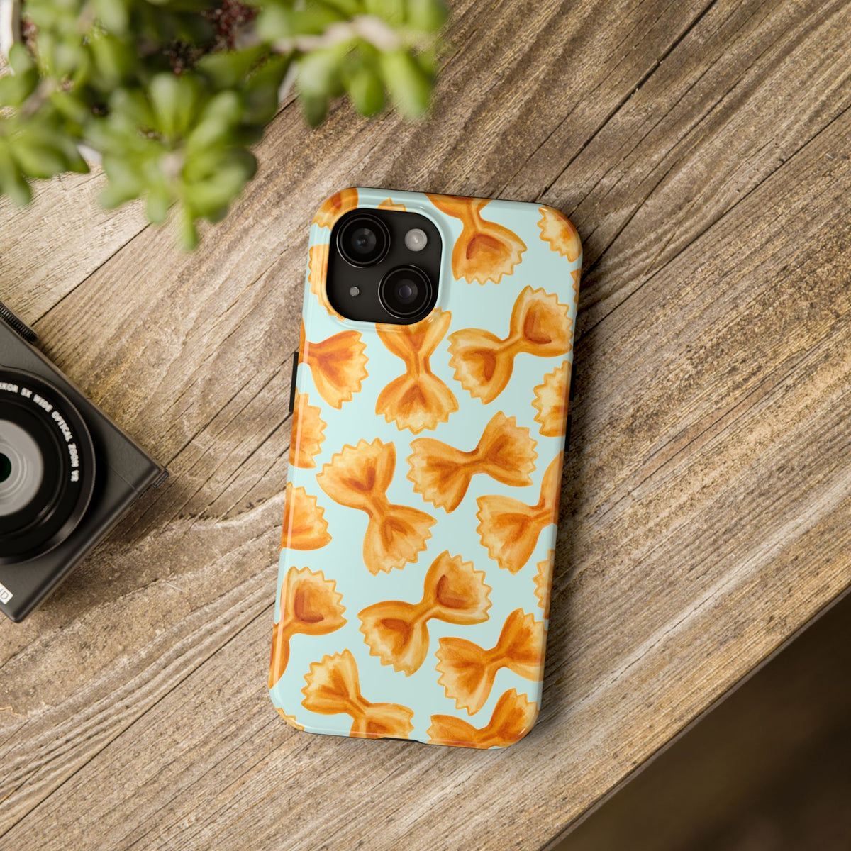Copy of Copy of Copy of Copy of Tossed Farfalle Pasta Watercolor Illustrated Tough Phone Case | Various Models