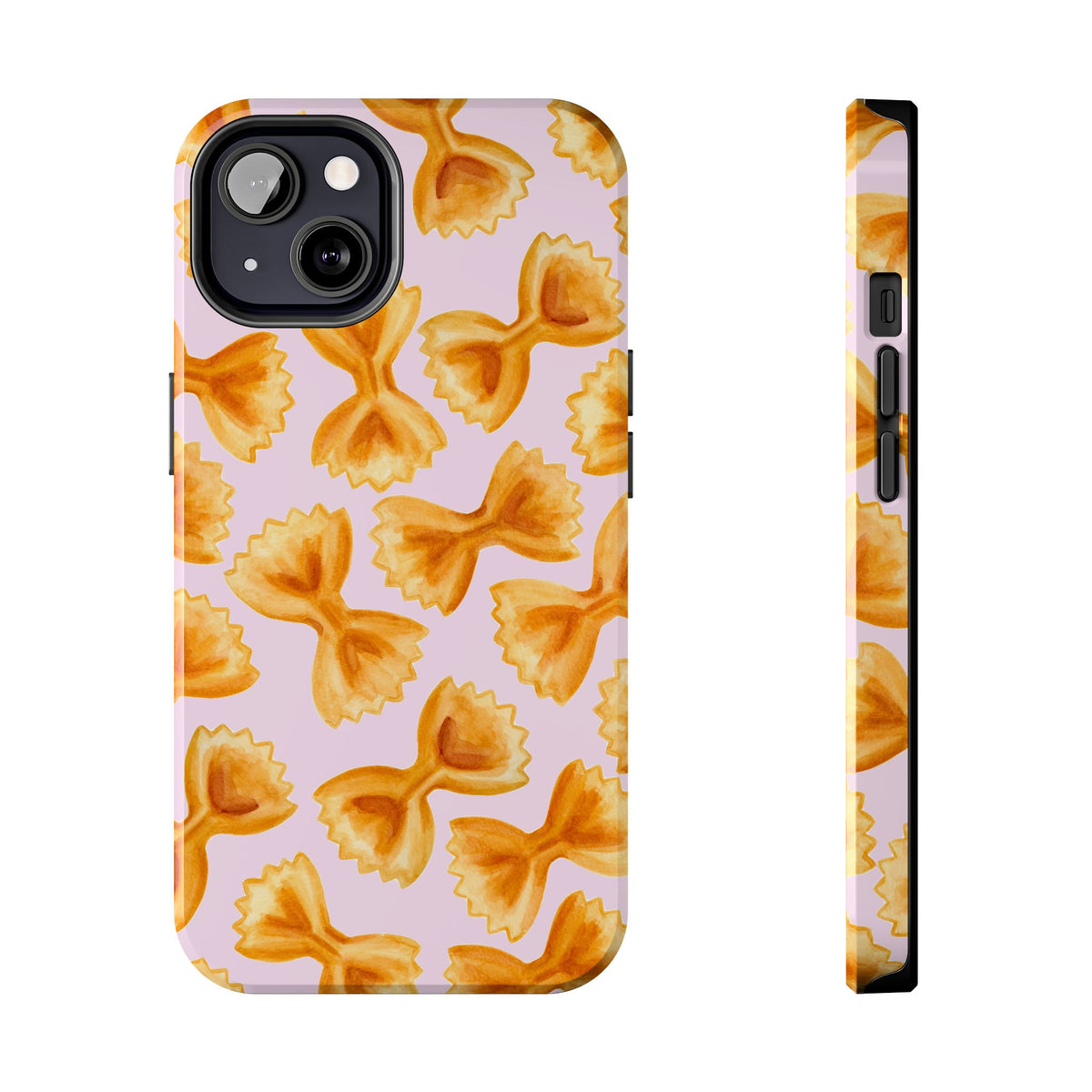 Copy of Copy of Copy of Tossed Farfalle Pasta Watercolor Illustrated Tough Phone Case | Various Models iPhone 13