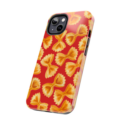 Copy of Tossed Farfalle Pasta Watercolor Illustrated Tough Phone Case | Various Models