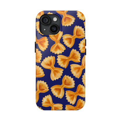 Copy of Copy of Tossed Farfalle Pasta Watercolor Illustrated Tough Phone Case | Various Models iPhone 15
