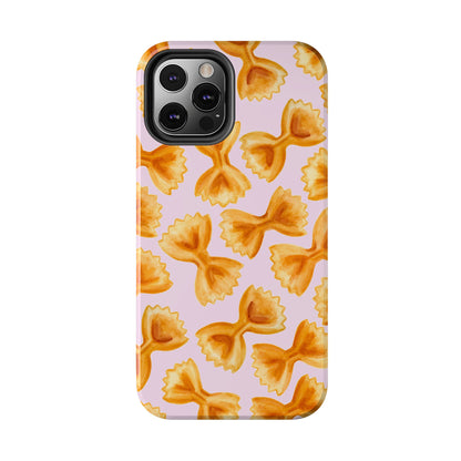Copy of Copy of Copy of Tossed Farfalle Pasta Watercolor Illustrated Tough Phone Case | Various Models