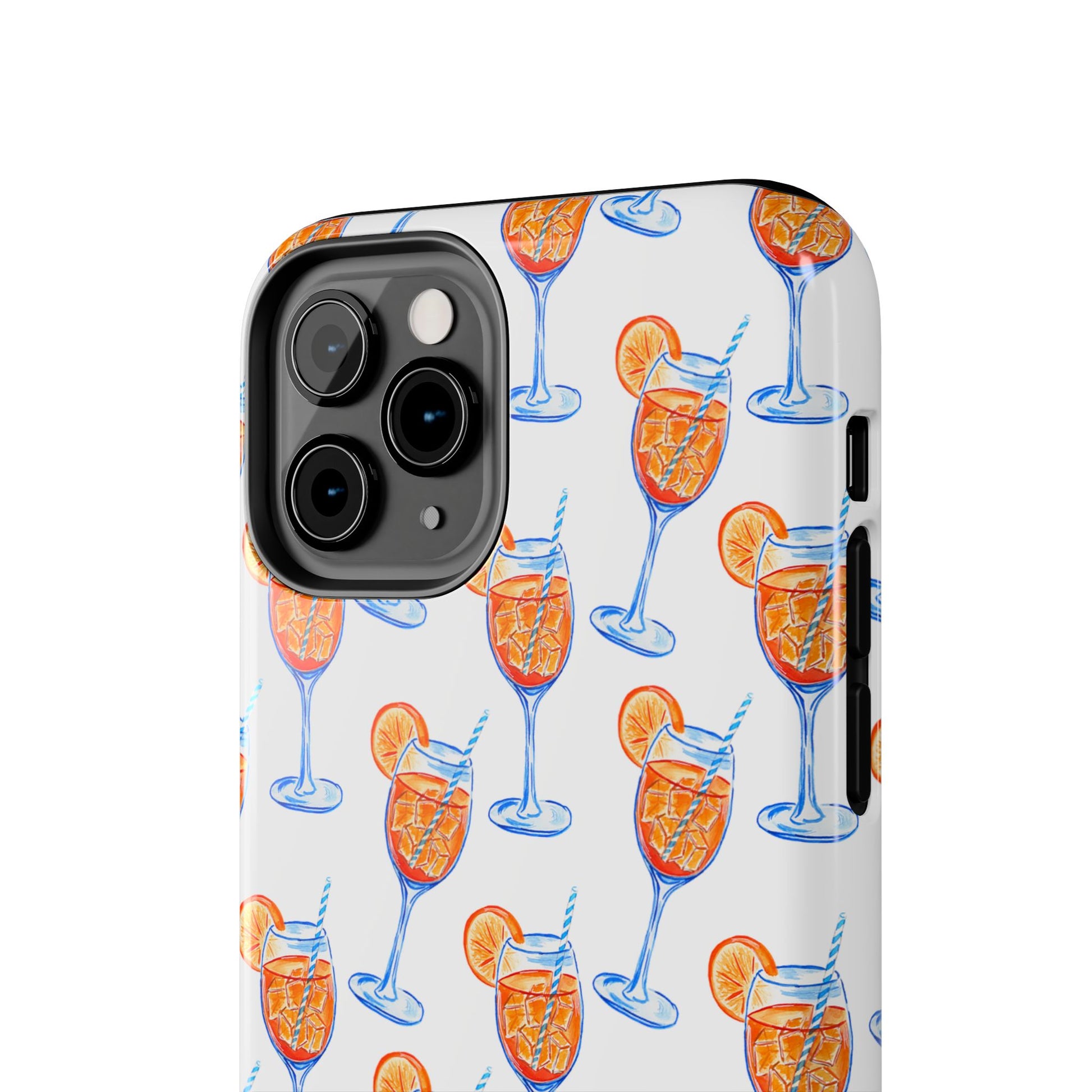 Aperol Spritz Watercolor Patterned Phone Case | Various Models