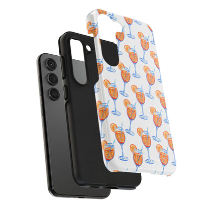 Aperol Spritz Watercolor Patterned Phone Case | Various Models