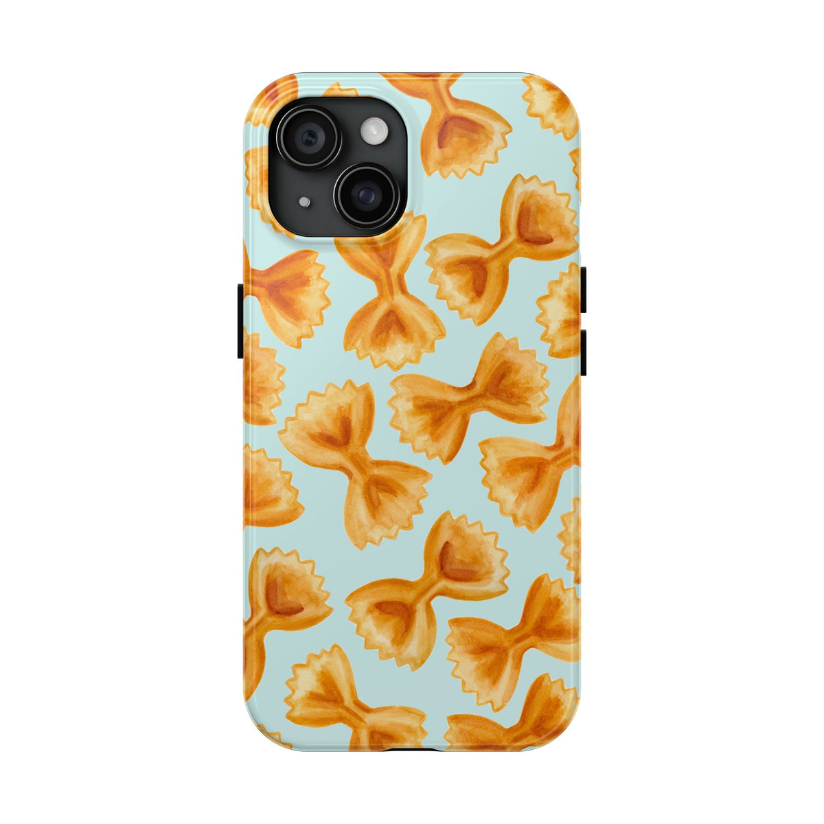 Copy of Copy of Copy of Copy of Tossed Farfalle Pasta Watercolor Illustrated Tough Phone Case | Various Models iPhone 15