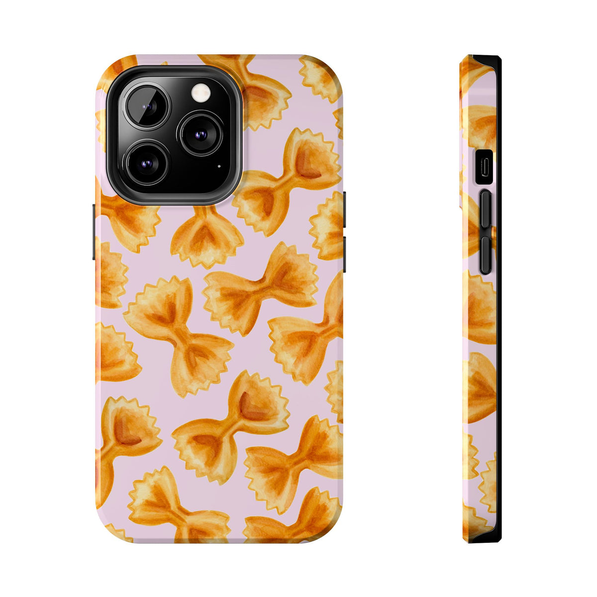 Copy of Copy of Copy of Tossed Farfalle Pasta Watercolor Illustrated Tough Phone Case | Various Models iPhone 13 Pro