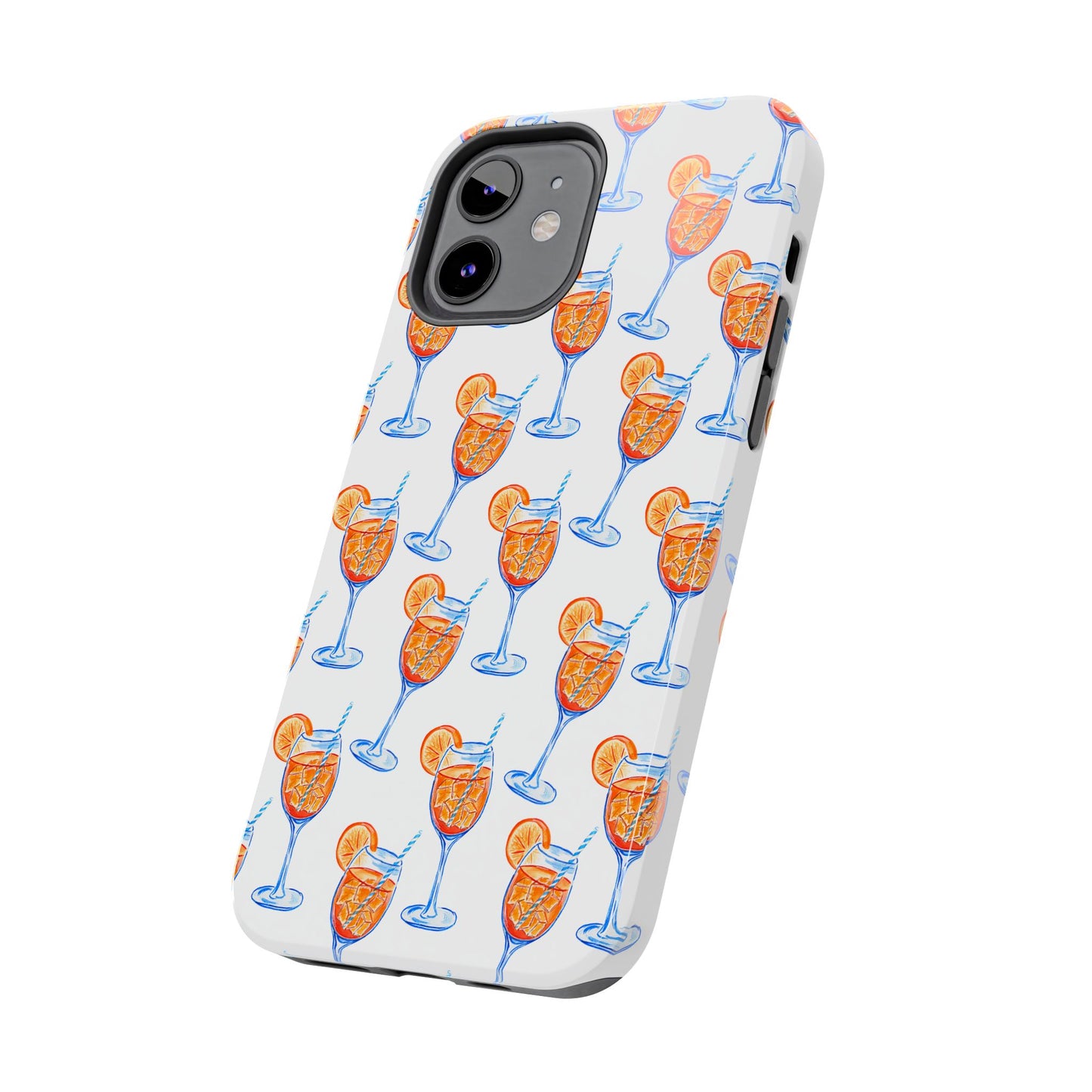 Aperol Spritz Watercolor Patterned Phone Case | Various Models