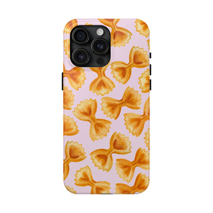 Copy of Copy of Copy of Tossed Farfalle Pasta Watercolor Illustrated Tough Phone Case | Various Models iPhone 15 Pro Max