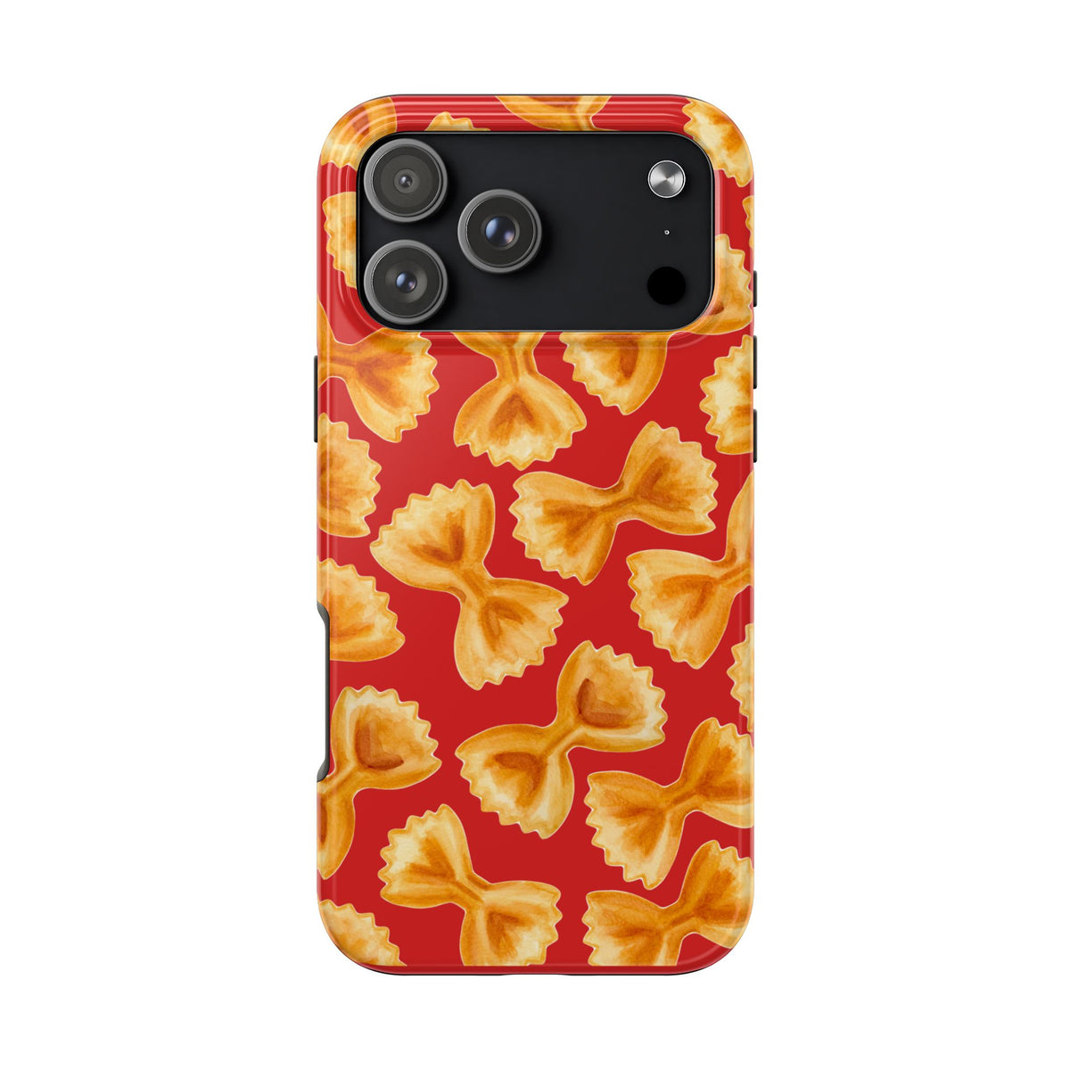 Copy of Tossed Farfalle Pasta Watercolor Illustrated Tough Phone Case | Various Models iPhone 17 Pro Max