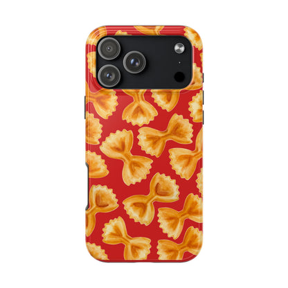 Copy of Tossed Farfalle Pasta Watercolor Illustrated Tough Phone Case | Various Models iPhone 17 Pro Max