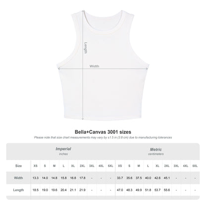 Red White & Blue Heart Shaped Glasses Printed Women's Micro Rib Racer Tank Top