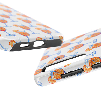 Aperol Spritz Watercolor Patterned Phone Case | Various Models